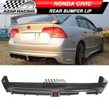 Details About 06 11 Pp Rear Bumper Lip Spoiler W Led 3rd Brake Light Fit Honda Civic Sedan 4dr