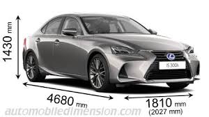 It hasn't changed as much as it should have. Dimensions Of Lexus Cars Showing Length Width And Height