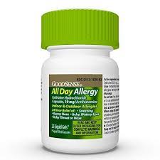 Goodsense All Day Allergy Cetirizine Hcl Tablets 10 Mg Antihistamine For Allergy Relief 25 Count Ad Ce Allergy Relief Allergies Best Otc Allergy Medicine