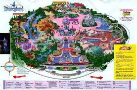Disneyland Maps Gallery Disneyland Map Disneyland California Theme Park Map