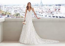 2021 fit flare vintage crepe brautkleid hochzeitskleid mermaid ivory rückenfrei. Fit And Flare Brautkleider Figurbetont Luxurioses Aufwendig Oder Schlicht
