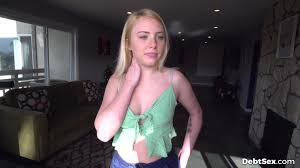 Debt Sex - Dixie Lynn - Teeny fucked by debt collector in 4K