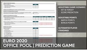 We will present all euro championship promotions and offers, for the euro 2021 outright bets and euro 2021 match odds. Euro 2020 2021 Schedule Scoresheet Stats And Prediction Game Spreadsheets Officetemplate Net