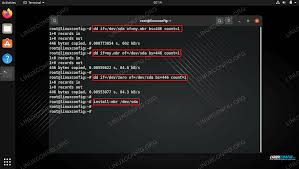 Linux dd mbr