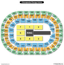 Chesapeake Energy Arena Seat Map Map Of Chesapeake Energy