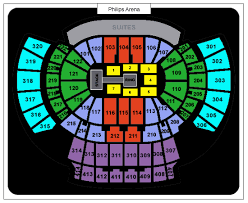 philips arena sections