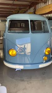 Image result for Dove Blue 1950 VW Bus