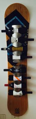 Snowboard Wine Rack Decor Wine Rack Snowboard