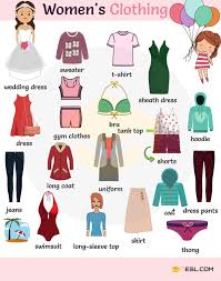 Learn furniture names with examples and pictures to improve your vocabulary words about the house in english. Clothes Vocabulary Learn Clothes Name With Pictures Eslbuzz Learning English English Vocabulary English Clothes Learn English