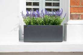 Black trough (17) model# 2004. Small Window Box In Amalfi Black By Bay And Box London Notonthehighstreet Com