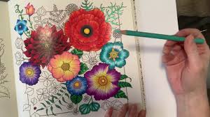All of my colorings have flowers in them. Johanna Basford World Of Flowers Shiny Flower Petals Made Easy Claire Holoway Colouring Youtube