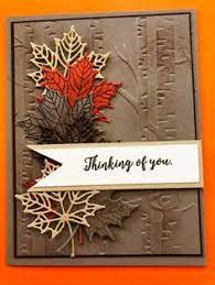 Leaf printing to make fall cards. 900 Cards Embellishments Handmade Ideas Cards Handmade Cards Card Craft