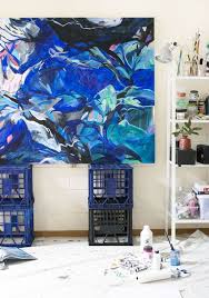 Skye Jefferys Upwelling The Design Files Art Studio Organization Design Painting