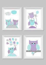 Owl Nursery Decor Aqua And Purple Baby Girl Room Decor Owl Baby Prints Toddler Girl Decor Owl Wall Art Baby Girl Prints Owl Canvas Owl Baby Rooms Owl Nursery Decor Baby