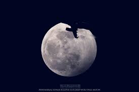 A lunar eclipse occurs when the full moon enters the shadow of earth, which cuts off all or part of the sunlight reflected off the moon. Amazing Photos The Wolf Moon Lunar Eclipse Of January 2020 In Pictures Space