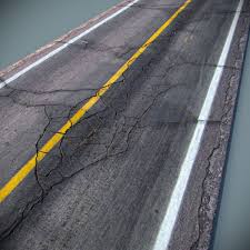 Cracked Asphalt Road 3d Obj Asphalt Road Model Train Scenery Asphalt