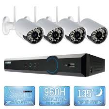 Lorex 4 Channel Wireless Security System With 500gb Hard Drive 4 480tvl Cameras And 90 135 Night Vision Sam S Club