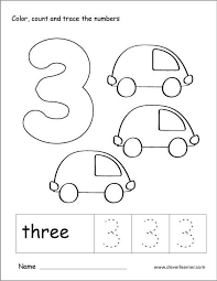 Number 3 Tracing And Colouring Worksheet For Kindergarten Numbers Preschool Kindergarten Worksheets Preschool Number Worksheets