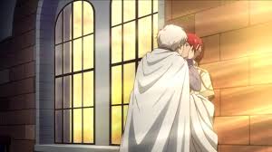 Zen Kissing Shirayuki Encountering A Color For The First Time S1e11 Snow White With The Red Hair Red Hair Snow White