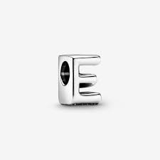 E, wooden alphabet letter on white background stock photo. Buchstabe E Alphabet Charm Pandora