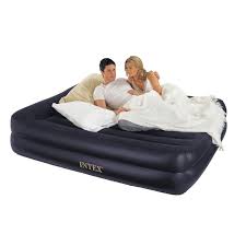 34 99 Intex Raised Pillow Rest Queen Air Mattress 42 Savings At Acehardware Com Plus Free Pickup At Your Neighborhood A Air Bed Inflatable Bed Bed Mattress