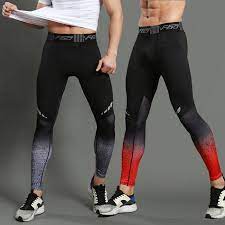 Men S Summer High Waist Elastic Leggings Men Sports Leggings Mens Running Tights Mens Compression Pants