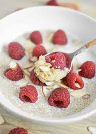 Raspberry Vanilla Almond Breakfast Quinoa Recipe Quinoa Recipes Breakfast Almonds Breakfast Food