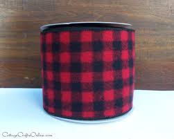 Black And White Plaid Ribbon Walmart Red And Black Buffalo Plaid Wired Christmas Ribbon 4 Wide Red And Black Flannel Christmas Wired Ribbon Buffalo Plaid Decor