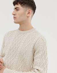 Shop and get ideas of how to wear j crew j.crew: J Crew Mercantile Crew Neck Fisherman Cable Knit Jumper In Cream Marl Asos