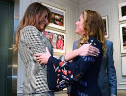 Here is melanoma about to put the lip lock of death on justin. Melania Trump Not Attending G7 Summit In Charlevoix Later This Week News 1130