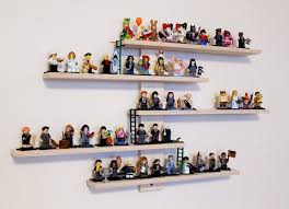 This New Ikea Shelf Is Nice For Displaying Minifigures Lego Shelves Lego Room Ikea Shelves
