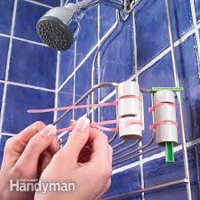 Adjustable shower rod, s hooks or curtain hooks, wire baskets with handleblog tmari. 30 Brilliant Diy Bathroom Storage Ideas Architecture Design