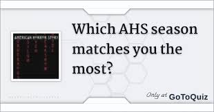 Jan 06, 2018 · anne frank identifies dr. Which Ahs Season Matches You The Most