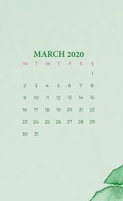 Iphone March 2020 Calendar Wallpaper In 2020 Calendar Wallpaper Calendar Wallpaper