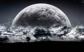 Choose from hundreds of free laptop wallpapers. Bulan Purnama Cahaya Bulan Pohon Awan Langit Bintang Fantasi Wallpaper Bulan Purnama Awan Fantasi