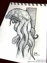 Cthulhu Sketch Cthulhu Tattoo Cthulhu Art Scary Art