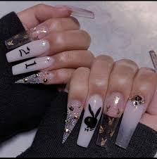 Pin By Isabell On N A I L S Edgy Nails Grunge Nails Long Acrylic Nails Check out our grunge nails selection for the very best in unique or custom, handmade pieces from our craft supplies & tools shops.