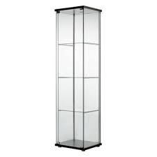 Ikea Detolf Glass Curio Display Cabinet Black By Ikea Http Www Amazon Com Dp B005vx3lac Ref Glass Cabinets Display Glass Cabinet Doors Display Cabinets Ikea