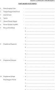 Beranda » daerah » manado » download format formulir pendaftaran dan format surat pernyataan daftar adhoc pilkada 2020. Daftar Riwayat Hidup 1 Nama Lengkap Calon Tempat Tanggal Lahir Umur Jenis Kelamin Agama Alamat Tempat Tinggal Pdf Download Gratis