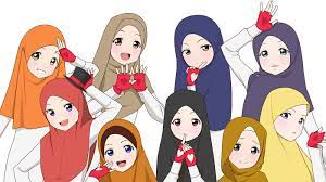 Kumpulan gambar kartun comel lelaki dan perempuan. 14 Gambar Kartun Muslimah Cute