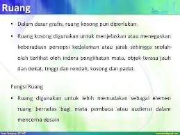 Desain bisa menarik karena indah dipandang atau konsepnya yang. Komponen Elemen Desain Grafis Komponenelemen Desain Grafis Ruangspace