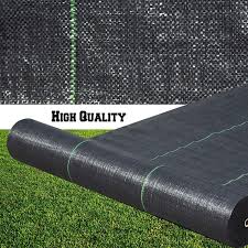 Heavy duty material for superior weed control. 1 Pack Lita 10m X 1m Wide Weed Barrier Control Fabric Ground Cover Membrane Garden Landscape Driveway Weed Block Nonwoven Heavy Duty 125gsm Black Garden Outdoors Plant Protection Pest Control