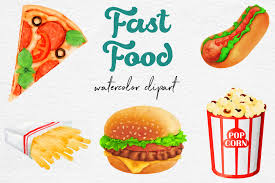 Check spelling or type a new query. Watercolor Fast Food Clipart By North Sea Studio Thehungryjpeg Com