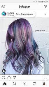 Pin By Stella Summer On Grey Hair Oil Slick Hair Color Oil Slick Hair Silver Hair Color