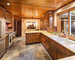 Quartz Counters And Knotty Pine Cabinets Knotty Pine Cabinets Knotty Pine Kitchen Pine Kitchen Cabinets