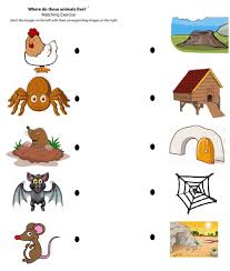 Crafts Actvities And Worksheets For Preschool Toddler And Kindergarten Preschool Worksheets Animal Activities For Kids Animals And Their Homes
