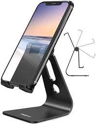Adjustable cell phone stand, phone stand for desk, heavy duty phone holder cradle with 360 degree, home office accessories, desktop phone holder dock desk stand for iphone, all smartphones. Amazon Com Nulaxy Adjustable Cell Phone Stand Desk Phone Holder Cradle Dock Compatible With Iphone Samsung Galaxy Google Pixel Nintendo Switch All Android Phones Black