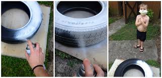 You need to break the bead off of the rim and use a specialized cleaner. White Wall Tire Paint Homideal