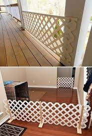 Simple Epic Ways To Use Latice In Your Household Diy Dog Gate Dog Gate Diy Dog Stuff