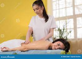 Taking Video Closeup at Professional Massage Room the Therapist and Masseur  Woman Doing Professional Relaxation Back Stock Photo - Image of luxury,  female: 250813684